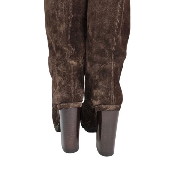 Michael Kors Collection Brown Suede Knee High Boots - Picture 6 of 13